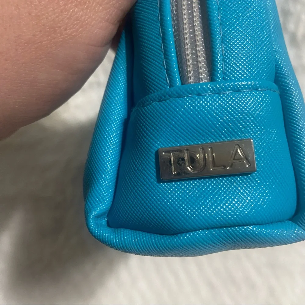 Tula Sky Blue Cosmetic Case with Tassel